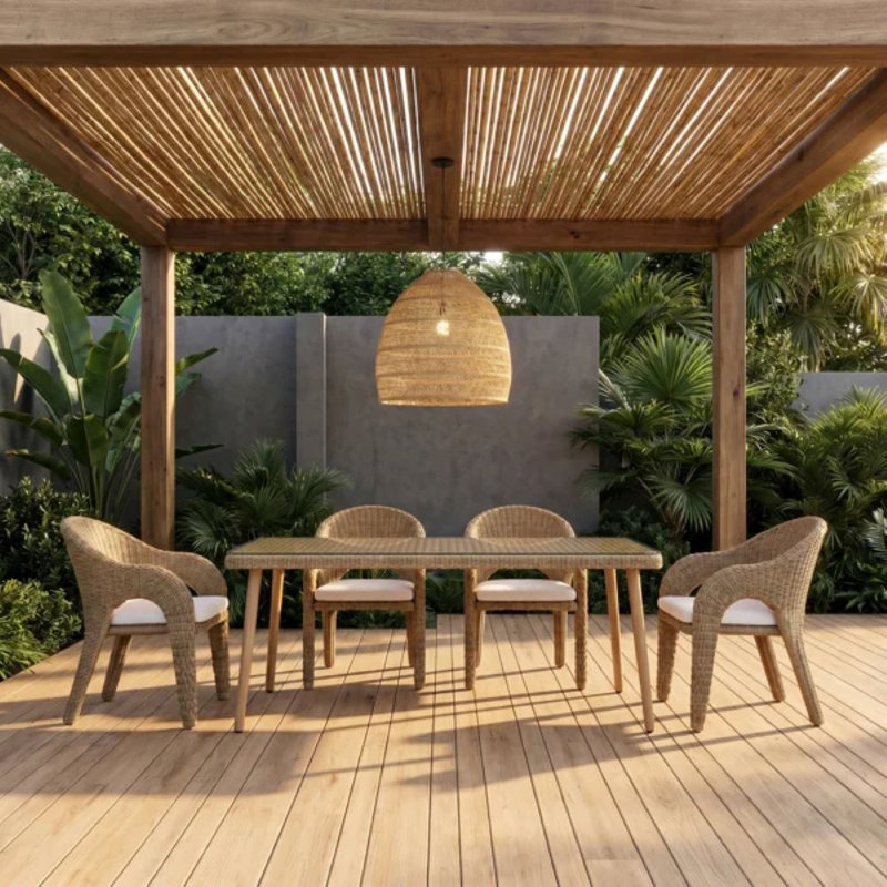 Ensemble repas 5 pièces Seacrest, Brown