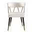 Chaise d'appoint rembourrée (ensemble de 2)