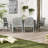 Alfonsi 6 - Person Acacia Wood Patio Dining Set with Rectangular Table-333846975