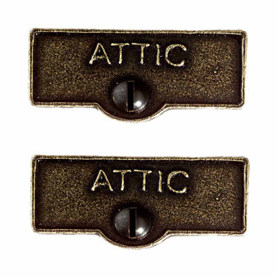 Attic Name Signs Labels Switch Plate Tag