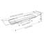 Support de plateau de baignoire extensible en acier inoxydable avec panneau de marbre pour la salle de bain de cuisine-670094660