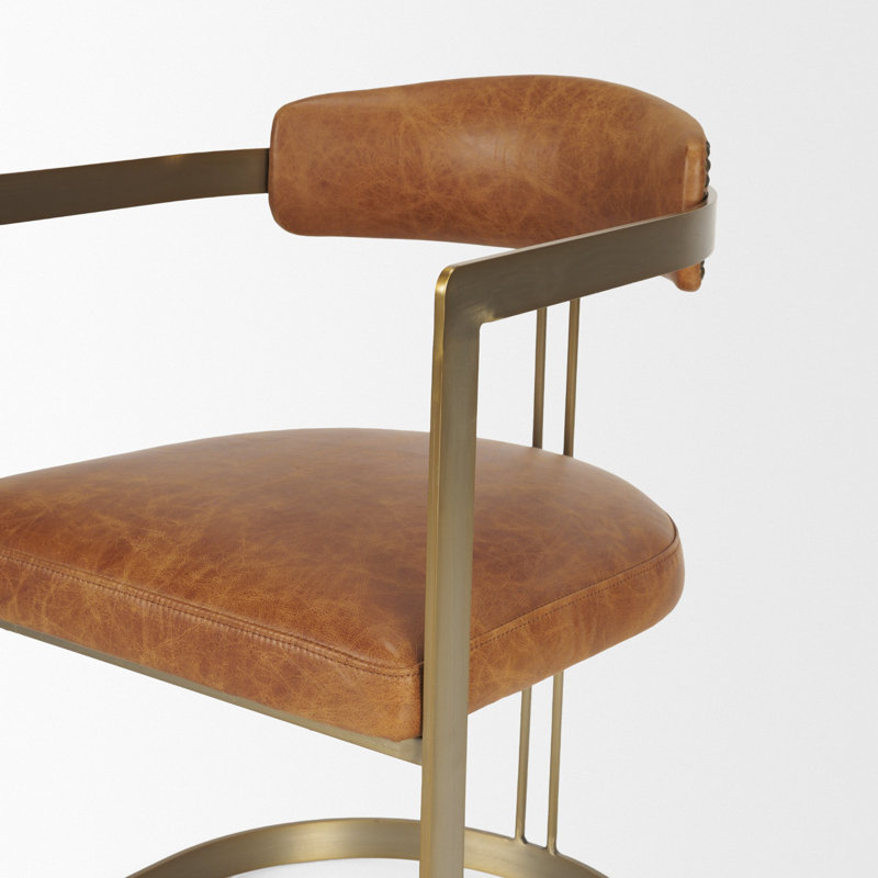 Fauteuil Bradley, Brun cognac