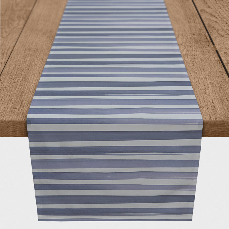 Chemin de table rectangulaire, 90 po x 16 po, Bleu