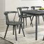 Ensemble de 2 chaises de ferme, chaises d'appoint en bois pour la cuisine et la salle à manger-1095245098