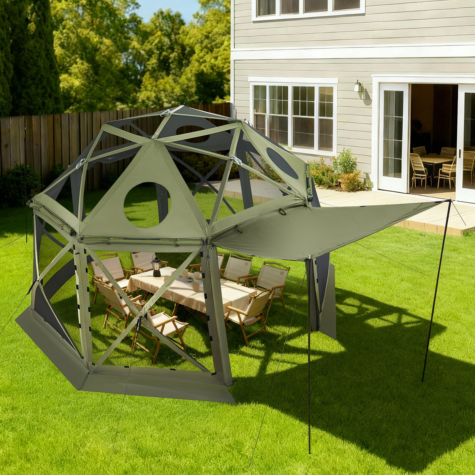 my smart grandpa zelt Asgard Tech Mini Glamping Dachshund Chocolate Easy DIY Awning for blog/die-richtige-wasserversorgung-beim-wandern Heringe:15 Stück