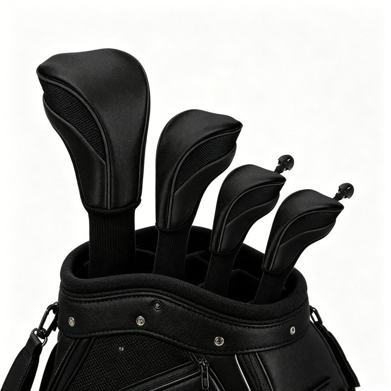Mesh Golf Club Head Covers Set, Sports Protective Headcovers , Blue