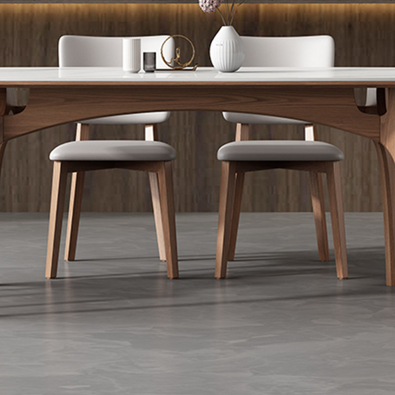 Modern Small Apartment Table And Chairs 6 - Person Four Leg Dining Set, 29.5"H x 59"L x 35.4"W