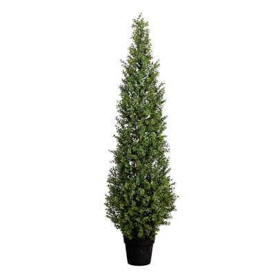 6ft. UV Resistant Artificial Boxwood Topiary Tree (Indoor/Outdoor)