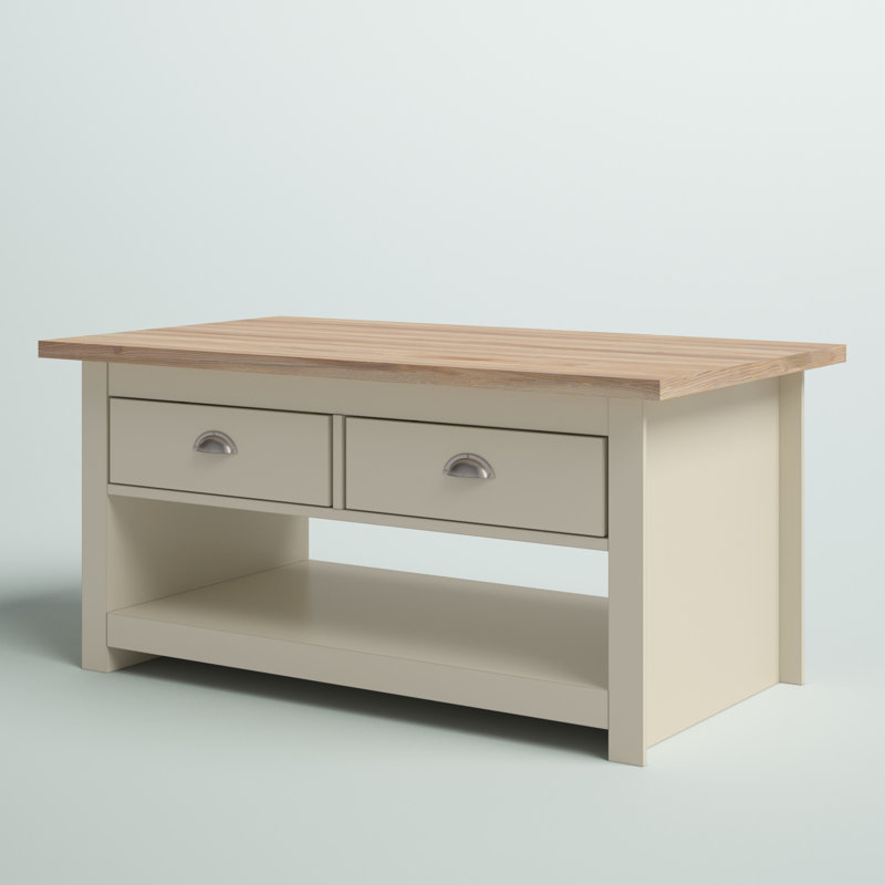 Aquitaine Four Leg Coffee Table with Storage