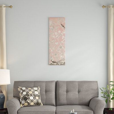 « rosé chinoiserie i », reproduction d’impression sur toile