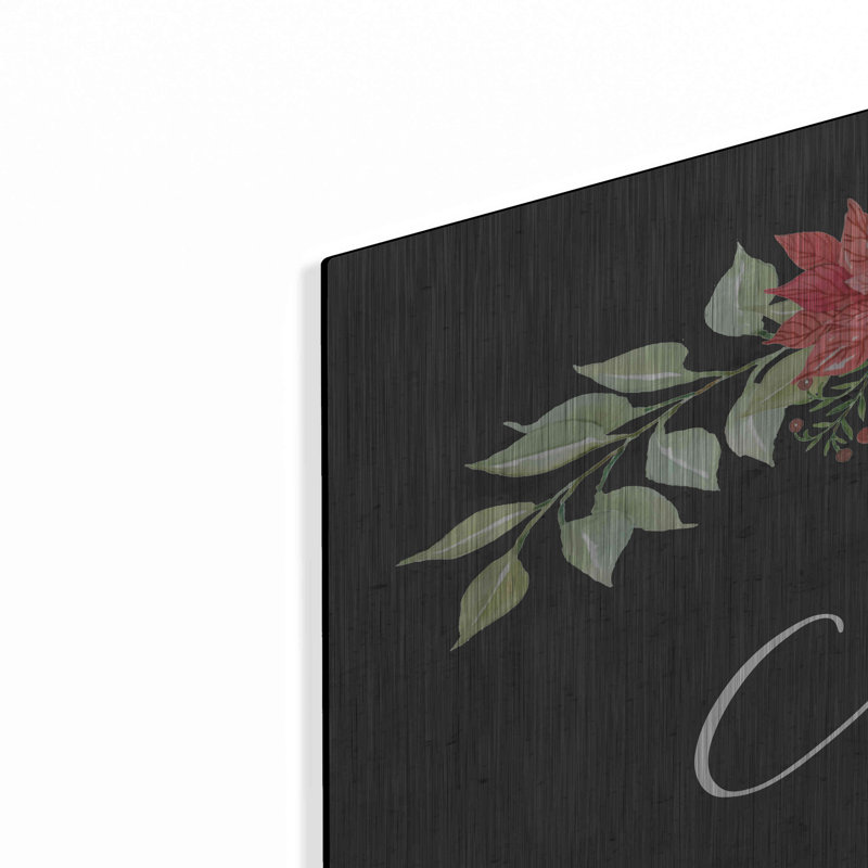 «Merry Christmas Simply» par Cindy Jacobs, art mural en métal, 24 po x 12 po, H 12 po x l 24 po