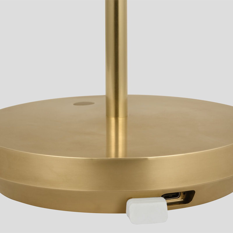 Tepa Short Accent Rechargeable Table Lamp, Gold
