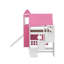 Lit mezzanine simple avec tente et tour