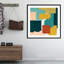 «Block Abstract II» par Grace Popp - reproduction de photo encadrée sur papier-719921912-719921894