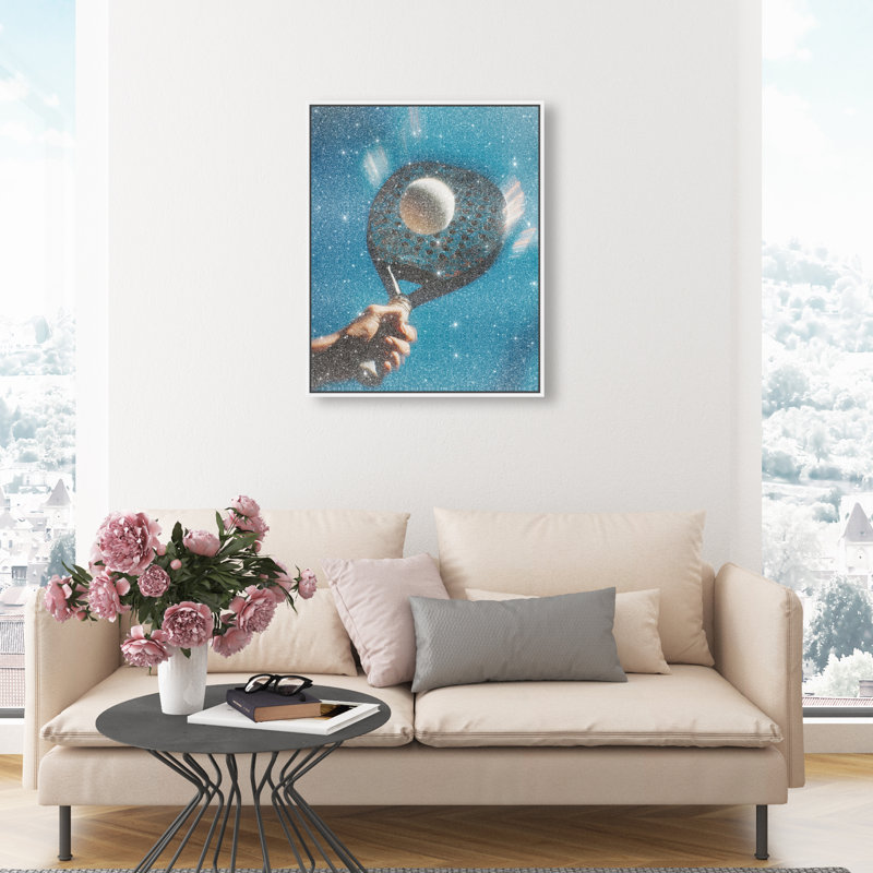 Instant Momentum Print by Oliver Gal, 31"H x 25"W, White Floater Frame