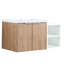 Lavabo de meuble-lavabo moderne de 36 pouces, fixation murale, porte à fermeture douce, espace de rangement abondant avec profuse-527240284