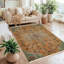 Tapis orange brûlé Overdyed