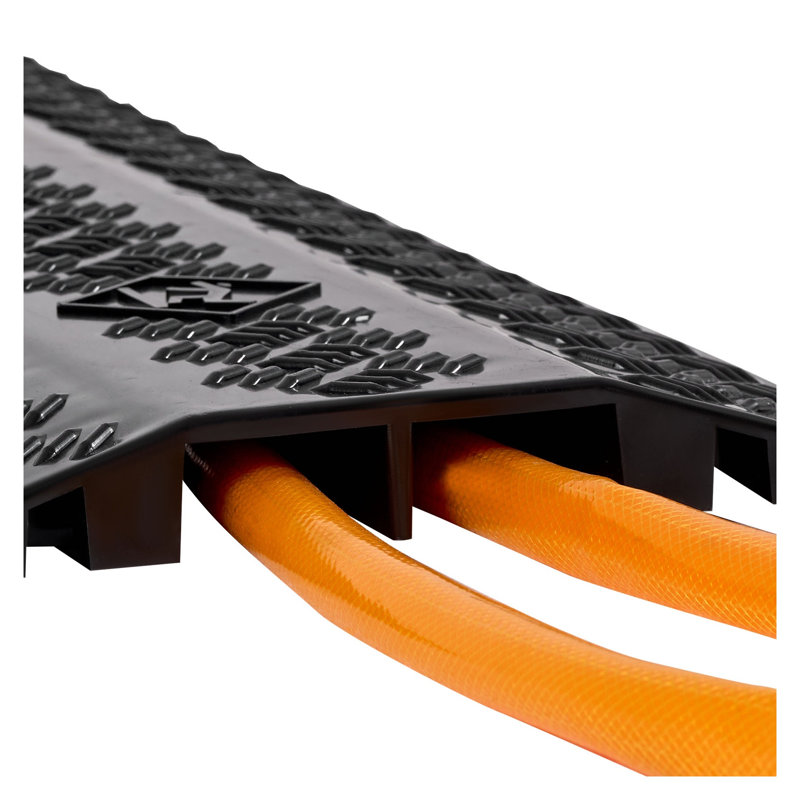 Paquet de 2 rampes de protection pour câbles à câble - capacité de charge de 17 500 lb pour une utilisation intérieure et extérieure
