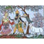 Radha-Krishna dans la nature | Paata, peinture de l'Orissa