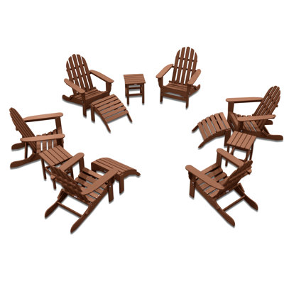 Leighton Foldable Outdoor Adirondack Set