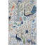 Birds Collection, Contemporary, Transitional One-of-a-Kind Rectangle 3'1" X 4'1" Hand Knotted Area Rug