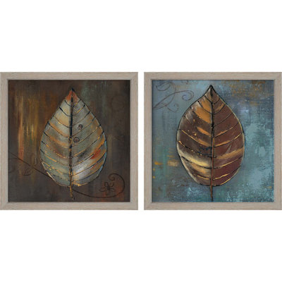 «New Leaf» par Patricia Pinto, art encadré (ensemble de 2)