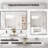 Lesamuel Filleted Corner Wall Mounted Bathroom and Vanity Mirror With Aluminum Frame-191980818-196377376-196377383