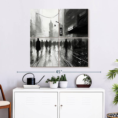 Sireci Crowd In Foggy City