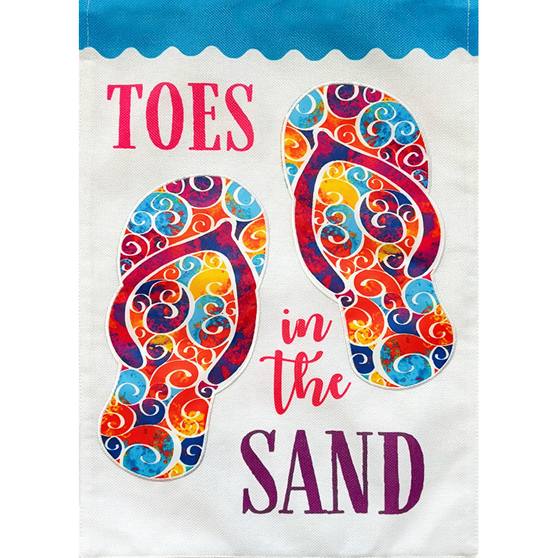 Drapeau de jardin Toes In The Sand