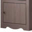 Table de chevet Stav, 1 tiroir et porte, 25 pouces, style planche, bois massif-100783548