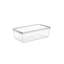 Ensemble de boîte de rangement durable (20 pièces), plastique transparent, 5,5 x 9,3 x 3,0 pouces | Capacité de 67,6 oz liq. Chacune | Peut être congelé jusqu'à -13 ° F | Idéal pour organiser les fournitures de cuisine, de garde-manger et d'artisanat