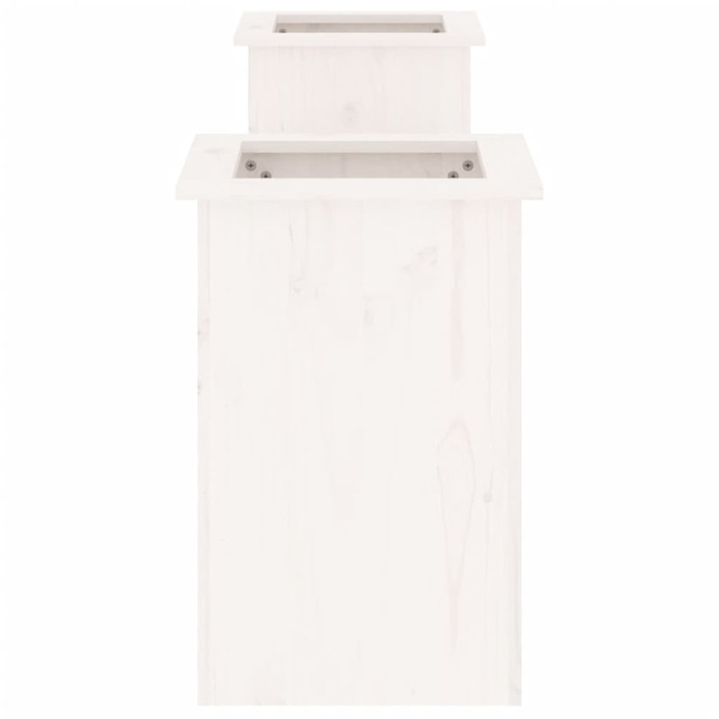 Maineville Solid Wood Outdoor Bench, White