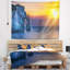 Tapisserie panorama normandy etretat falaise mer avec accessoires suspendus inclus-28490757