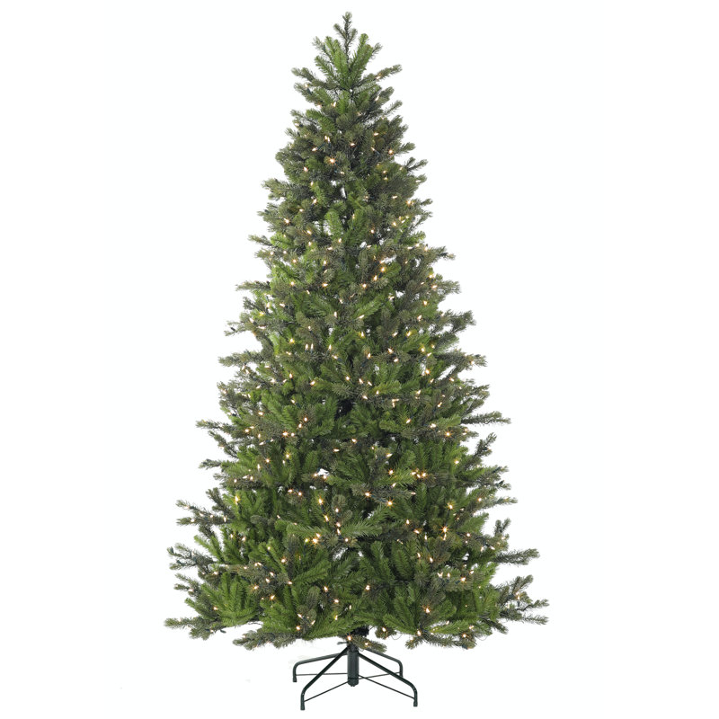 Arbre de Noël Carolina Green avec plumes de pin et 776 lumières DEL, 4 pi 6 po