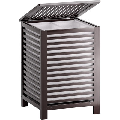 Double Laundry Basket With Lid