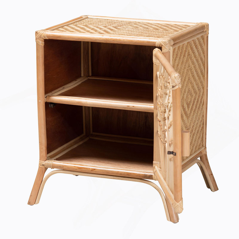 Table de chevet avec tablette intérieure