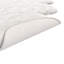 Tapis blanc brillant en fausse fourrure