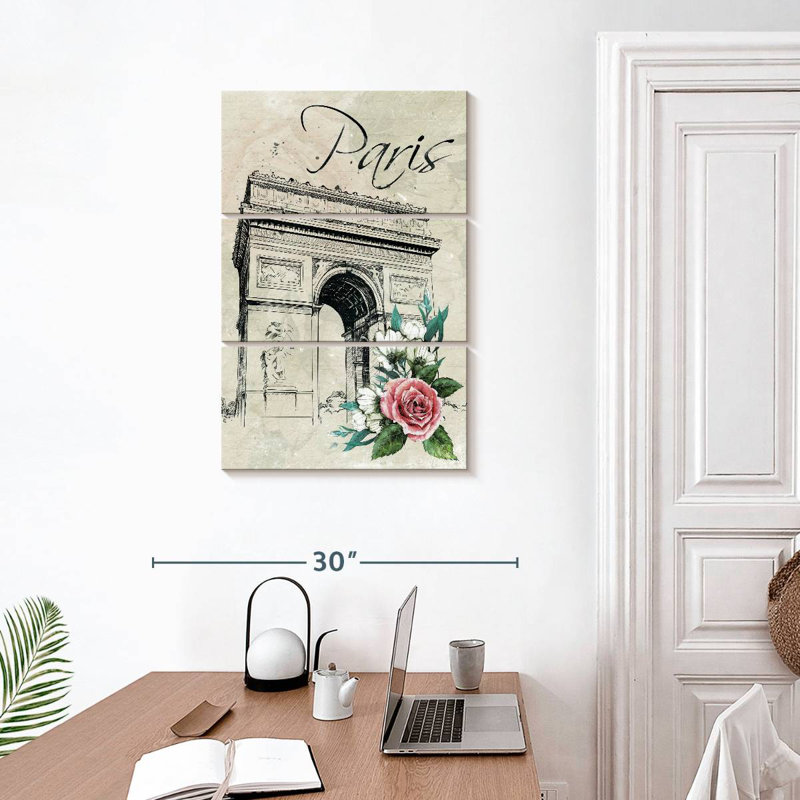 Lilie Champs-Elysees Paris Floral, H 32 po x l 20 po