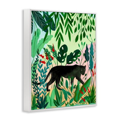 Giclée encadrée de forêt tropicale stoïque, design par Nabeela Rumi