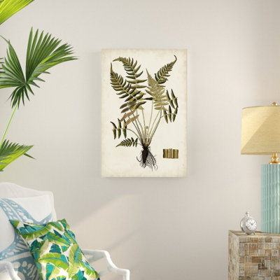«Fern Botanical IV» par Vision Studio, reproduction sur toile tendue
