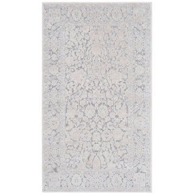 Tapis gris clair / crème Calidia