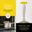 Good Food in Partnership with Tower Tri-Ply 3 Piece Saucepan Set with 16cm, 18cm & 20cm Saucepans with Tempered Glass Lids, Induction Compatible-110731412