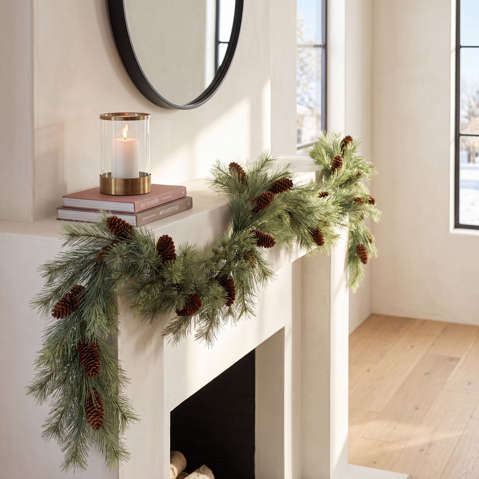 69'' in. Faux Pine Garland