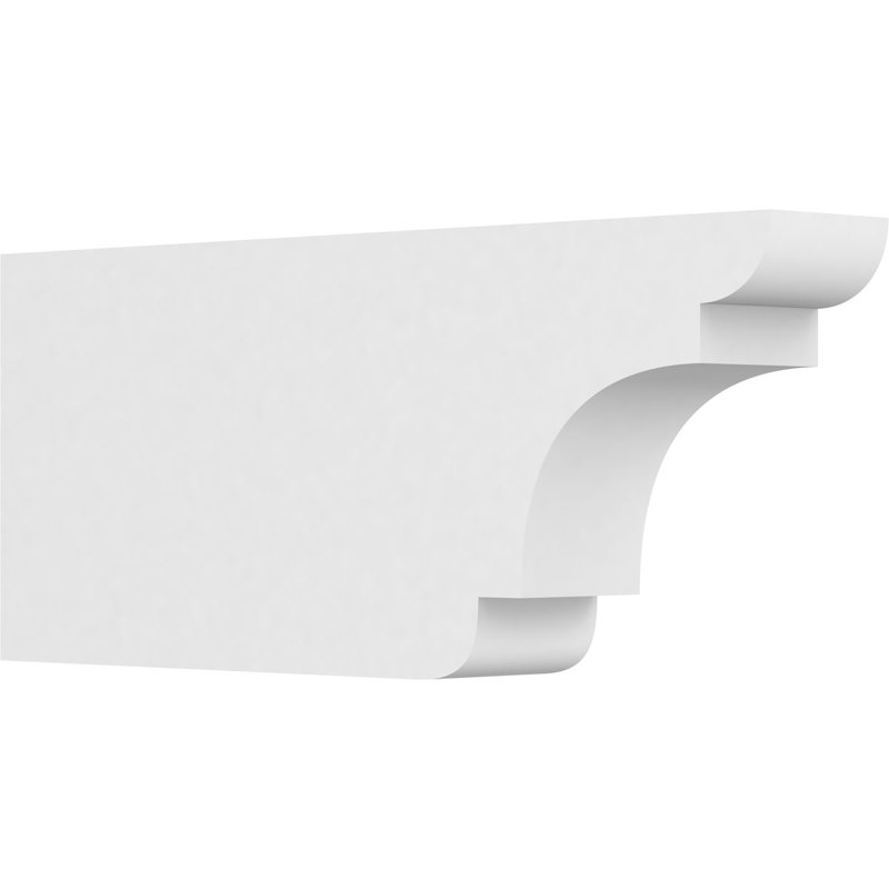 Queue de chevron standard en PVC de qualité architecturale New Brighton, H 10 po x L 4 po x P 24 po
