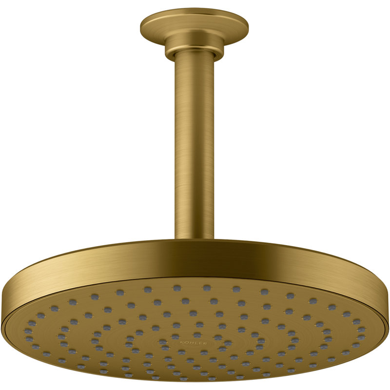 Awaken 8-In 1.75 Gpm Rainhead, Vibrant Brushed Moderne Brass