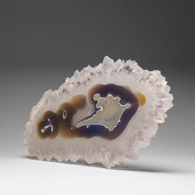 Quartz, tranche de stalactite d'Uranda (1,35 lb)