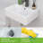 LEPUDAY 18'' White Ceramic Rectangular Bathroom Sink with Overflow