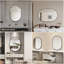 Miroir de salle de bain Capsule avec cadre en aluminium, fixation murale verticale pour un décor moderne et une réflexion claire