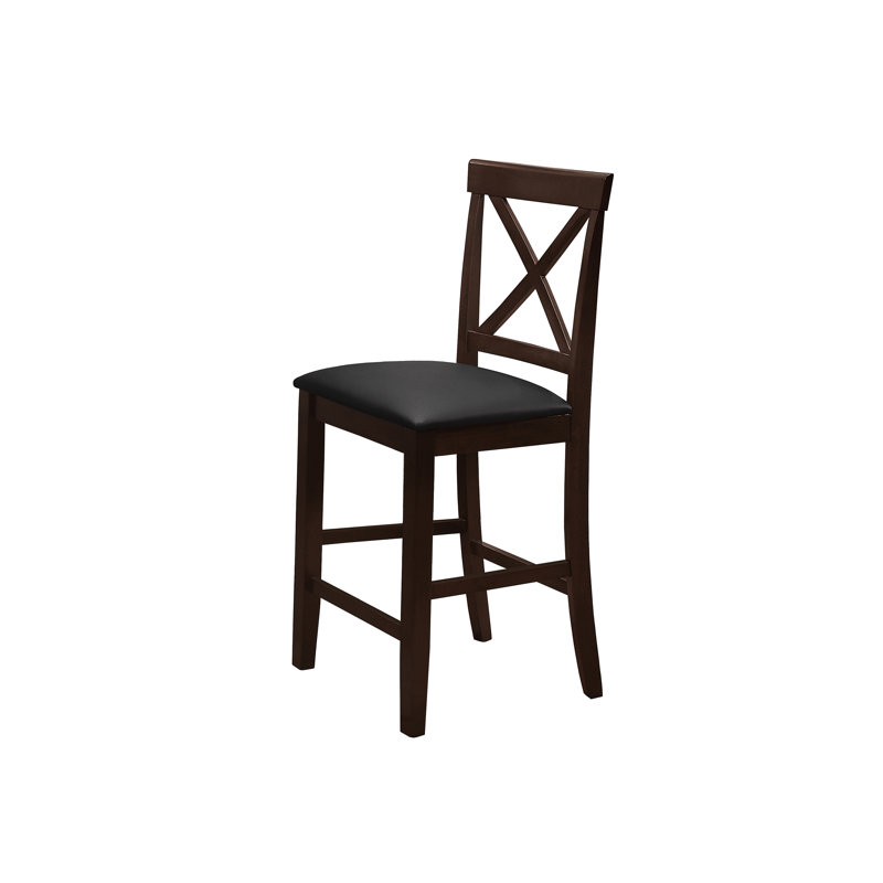 Chaise d'appoint en bois massif Markquise, Espresso