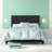 Boyd Sleep Milan Linen Fabric Upholstered Platform Bed Frame w/Adjustable Height Headboard, Strong Wood Slat Support, Box Spring/Foundation Required, Easy Effortless Assembly-923522651-923522654